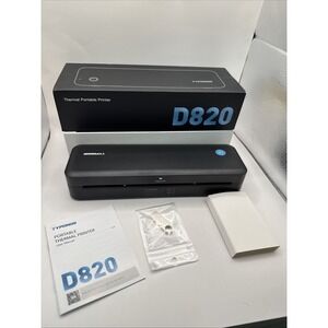D820 Portable Bluetooth Printer Wireless Thermal Printer for Phone, PC & Receipt